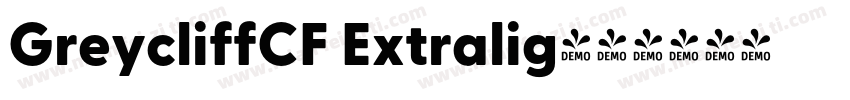 GreycliffCF Extralig字体转换
